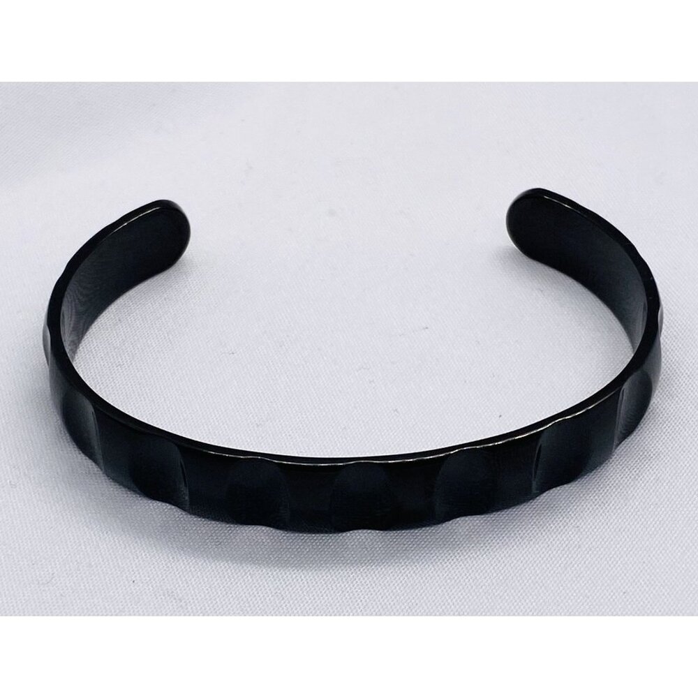 Tiffany & Co Paloma Picasso Titanium Groove Bracelet Cuff 10mm Wide